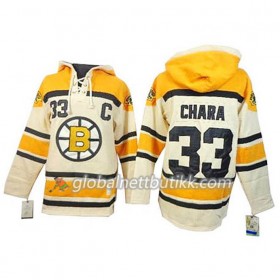 Boston Bruins Zdeno Chara 33 Cream Sawyer Hooded Sweatshirt - Herre